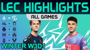 LEC Highlights Week3 Day1 LEC Winter 2023 All Games By Onivia