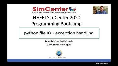 Python Quickstart Tutorial: File IO exception handling