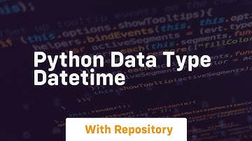 python data type datetime