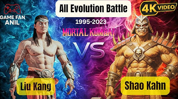 Liu Kang vs Shao Kahn 🔥 Evolution Battle (1995–2025) | Mortal Kombat History💥| 4K 60FPS