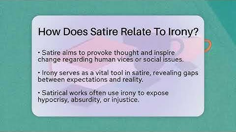 How Does Satire Relate To Irony? - The Prose Path