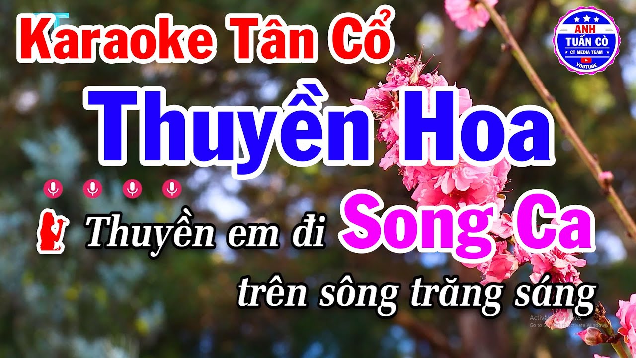 Karaoke Tân Cổ Thuyền Hoa Song Ca Beat - Minh Cảnh & Thanh Kim Huệ