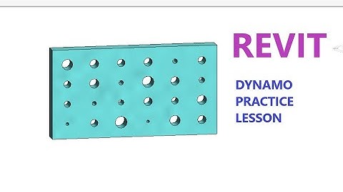 REVIT DYNAMO PRACTICE LESSONS FOR BEGINNERS (PERFORATED WALL)