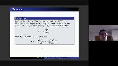 Webinar AmSur AmSul-Mean curvature flow solitons in warped product spaces-Luis L. Alías - Murcia