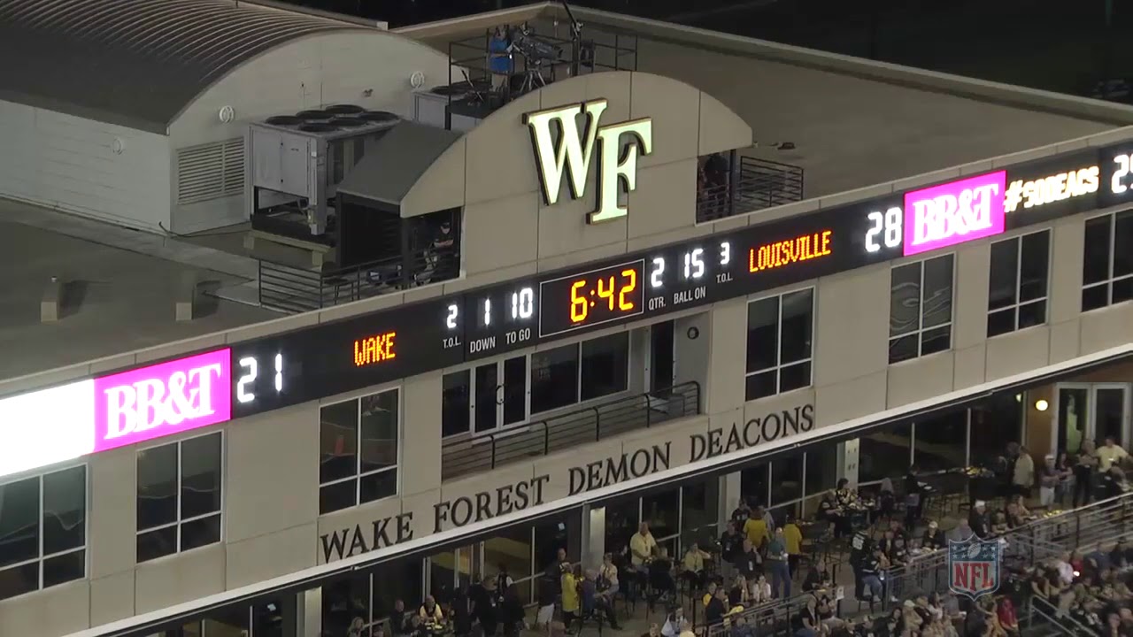 All-22 Game Film of Louisville's offense vs Wake Forest's defense from 2019.