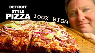 Detroit Pizza Recipe Using 100% Biga Pizza Dough