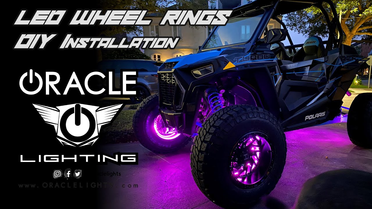 ORACLE Lighting LED Wheel Ring Installation Polaris RZR Turbo / UTV