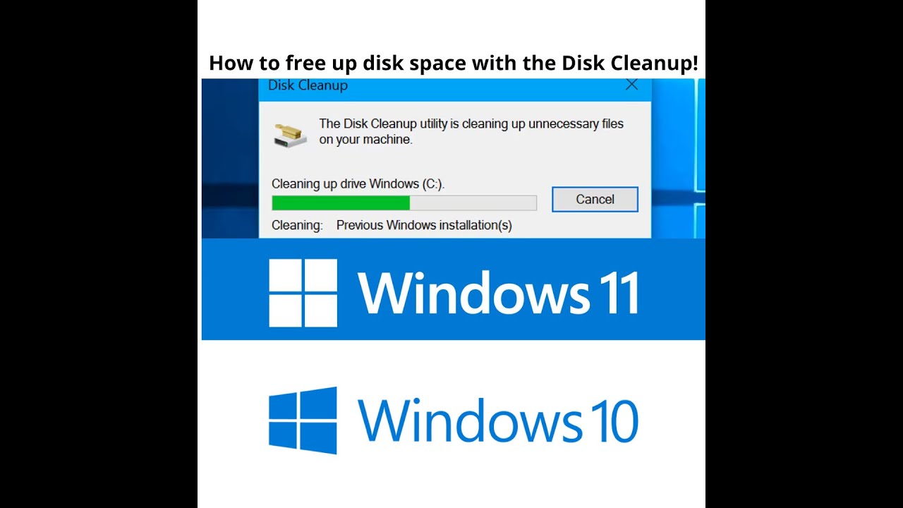 How to: free up disk space with the Disk Clean-up on Windows 11/10 ...