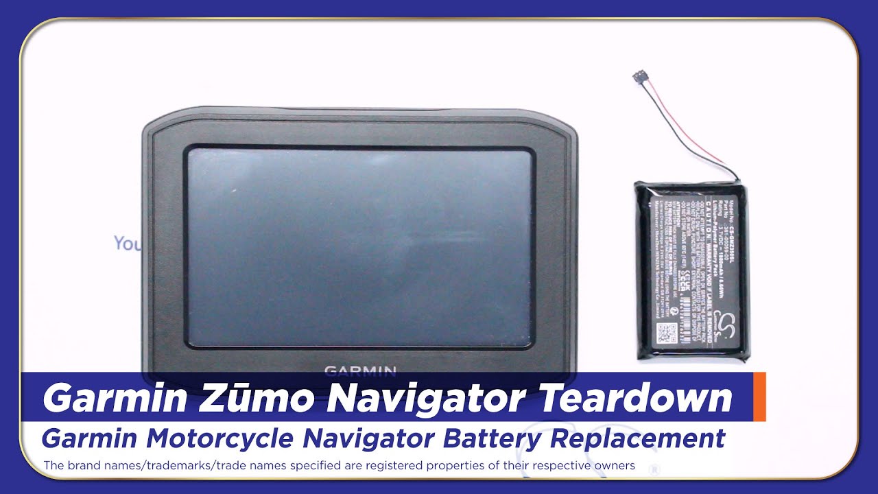 Battery for Garmin Zumo motorcycle GPS navigation