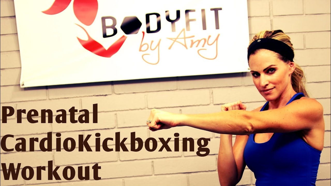 20 Minute Prenatal CardioKick Workout for all trimesters of pregnancy