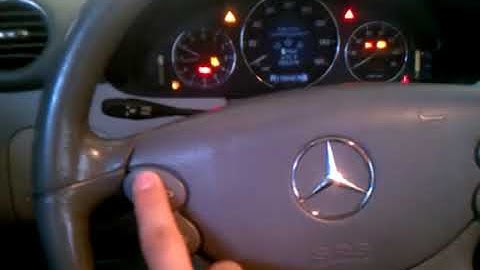 Mercedes-Benz Change Cluster settings: clock, headlight delay, temp, speed display W211 W209 CLK