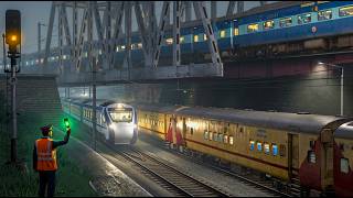 REALISTIC NIGHT ICF EXPRESS TRAIN JOURNEY PART 02 | RAILWORKS - INDIAN RAILWAYS TRAIN SIMULATOR 2026 screenshot 4