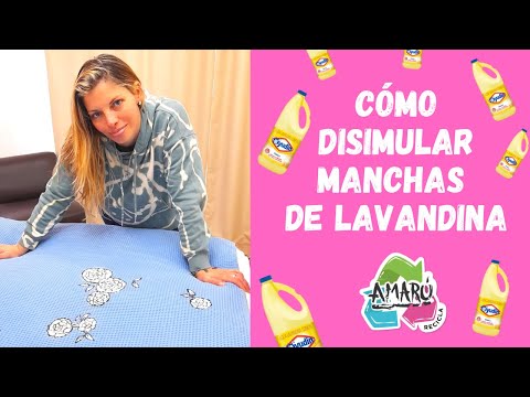 CÓMO DISIMULAR MANCHAS DE LAVANDINA (reciclamos y no tiramos nadaaaaa)