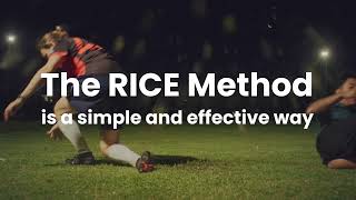 Minor sports injury Think RICE Method