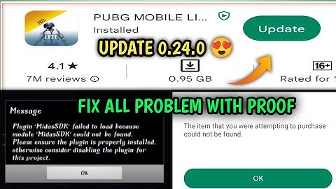 PUBG LITE 0.24.0 UPDATE PROBLEM FIX 😍 | DOWNLOAD PUBG LITE 0.24.0 | PUBG LITE PLUGIN MIDSSDK PROBLEM
