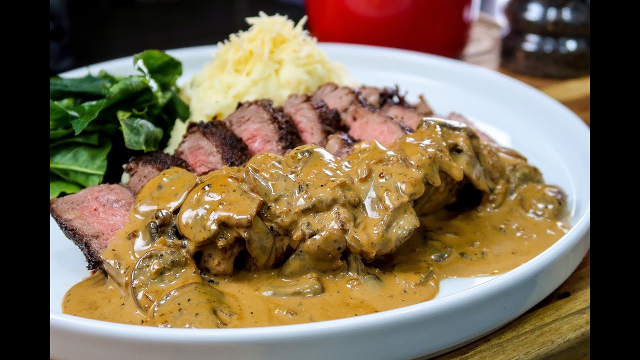 Carne en Salsa de champiñones YouTube