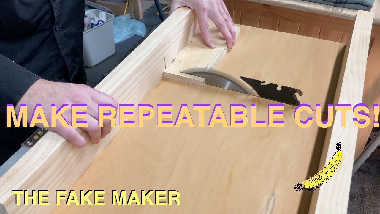 EASY DIY CROSSCUT SLED DEWALT DW745 3D PRINTED RUNNERS YouTube