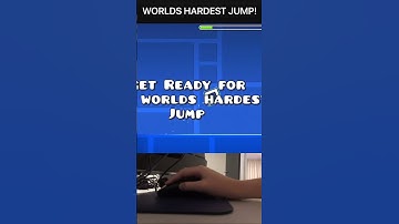 The worlds hardest geometry dash jump! #shorts #geometrydash #worldshardestjump