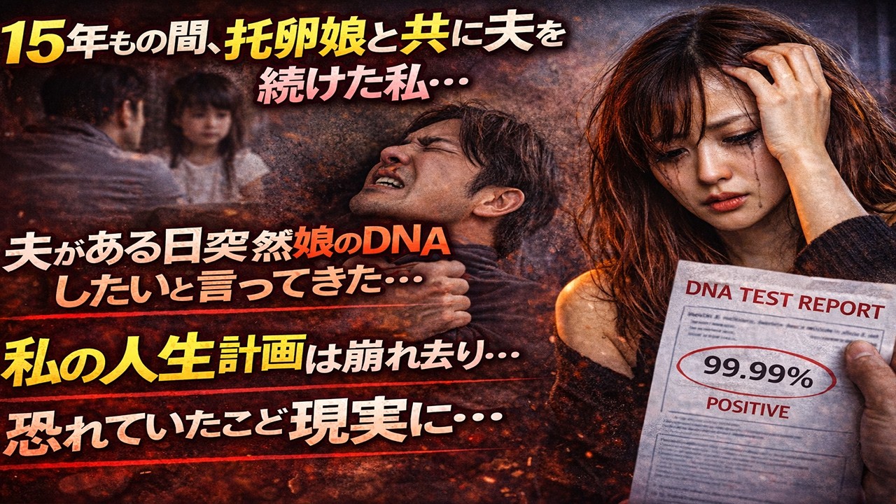 15年もの間、托卵娘と共に夫を侮辱し続けた私…夫がある日突然娘のDNA鑑定をしたいと言ってきた…私の人生計画は崩れ去り…恐れていたことが現実に…