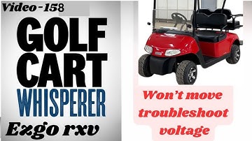 How to Troubleshoot an EZGO RXV Electric Golf Cart