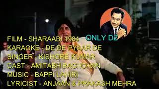 De De Pyar De Pyar De Kishore Kumar Sharabi Raja Khan Mp3