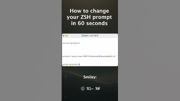 Changing ZSH Prompt in 60 seconds #coding #programming #zsh