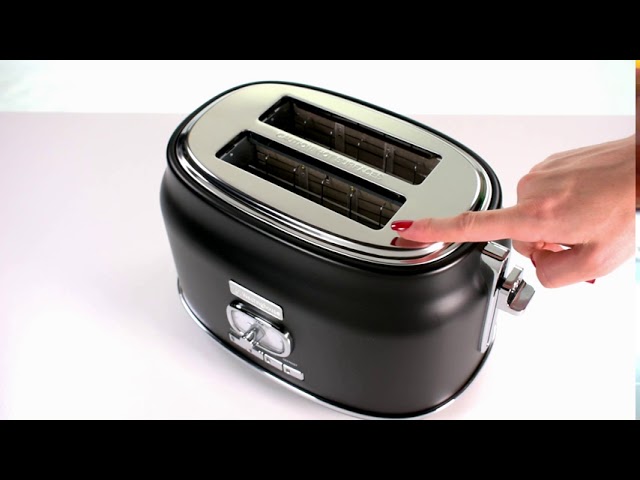 Westinghouse 2 Slice Retro Black Toaster WKTTY857BK 