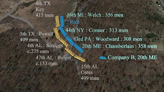 Little Round Top Battle | Gettysburg | Mapping History | July 2, 1863 | Joshua Lawrence Chamberlain