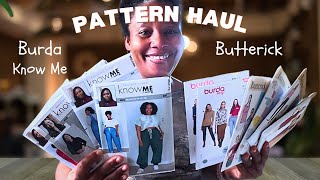 Pattern Haul |Burda, Butterick,  Know Me - Part 1