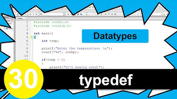 C Tutorial #30 - typedef struct