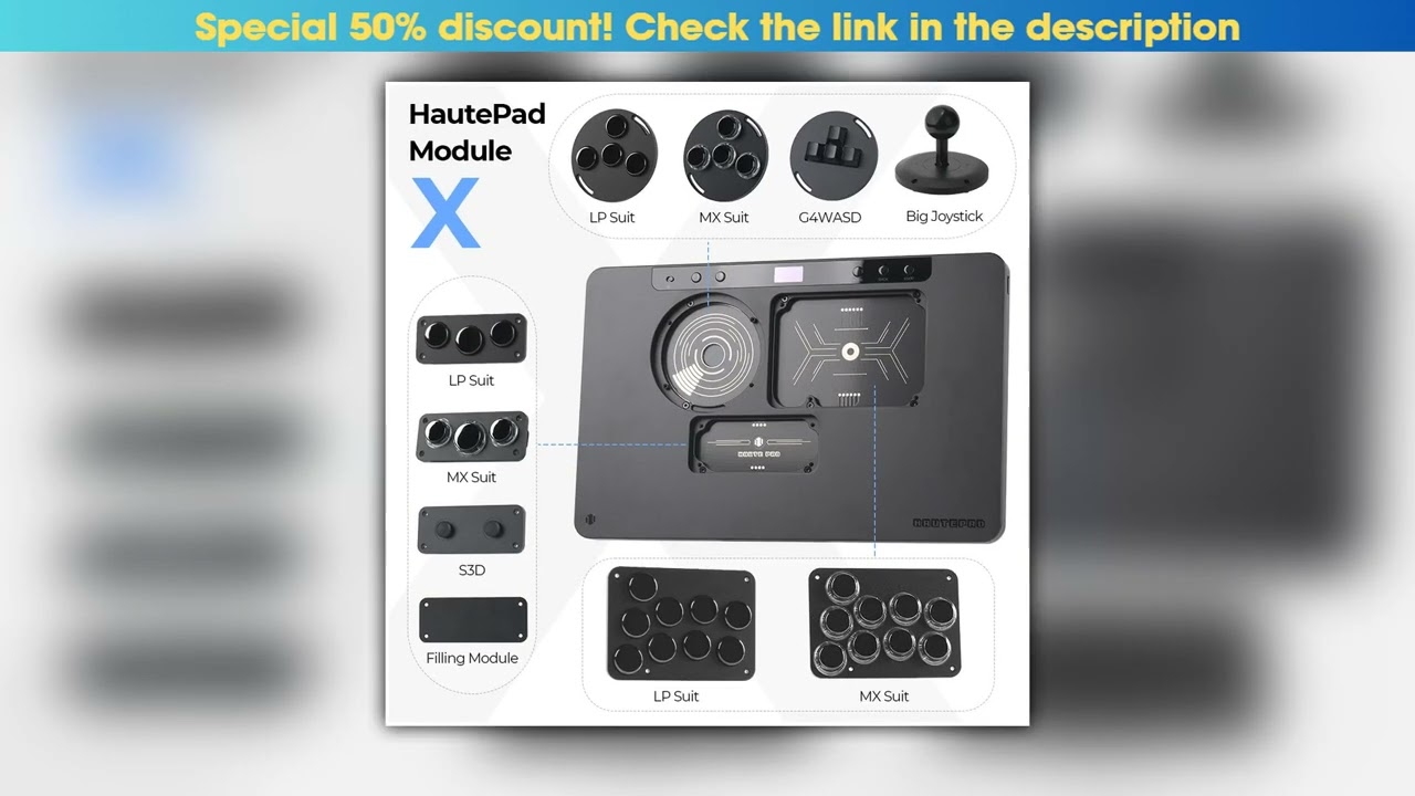 Haute42 HautePad X LP Suit MX Suit S3D G4WASD Module Replaceable Accessories For HautePad X Series