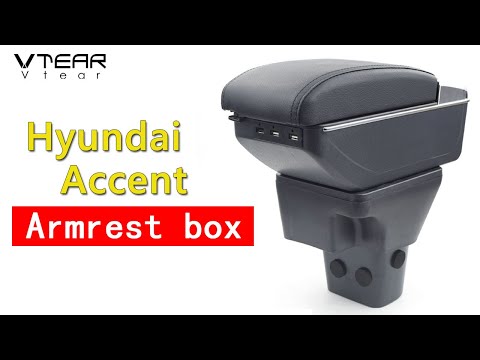 How to install vtear for hyundai accent USB armrest  2006 2007 2008 2009 2010 2011