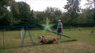 Agility 20160902 - Bres, Meggie, Nessie, Joy