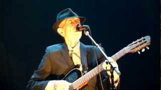 Leonard Cohen - Suzanne - Colisèe Pepsi, Quebec City - 02-12-2012