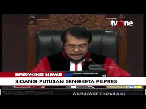 [BREAKING NEWS] Hakim Konstitusi Bacakan Pertimbangan Majelis | Sidang Putusan Sengketa Pilpres