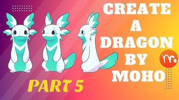 MOHO PRO 13.5.2 PART 5: (COURSE) How to Create a Dragon in a simple way 2.5D