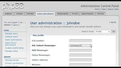 Tutorial: How to edit a user