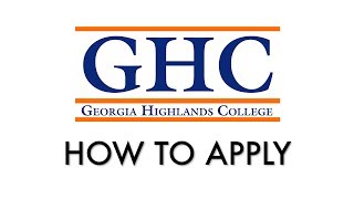 How to Apply - Georgia Highlands College