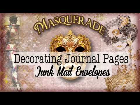 Creating Journal Pages with Double Junk Mail Envelopes. 7 Minute Junk Journal Tutorial.