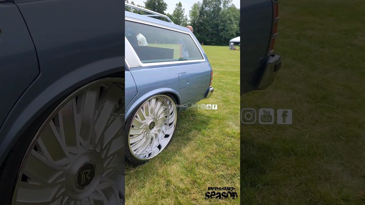 this station wagon was sick squatting on huge rucciforged wheels 