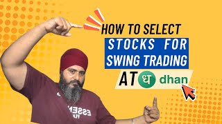 HOW SELECT STOCKS WITH SCANX ON DHAN ||@hsbstillrolling