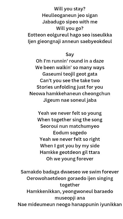 take two song lyrics/BTS #yt23 #taketwo