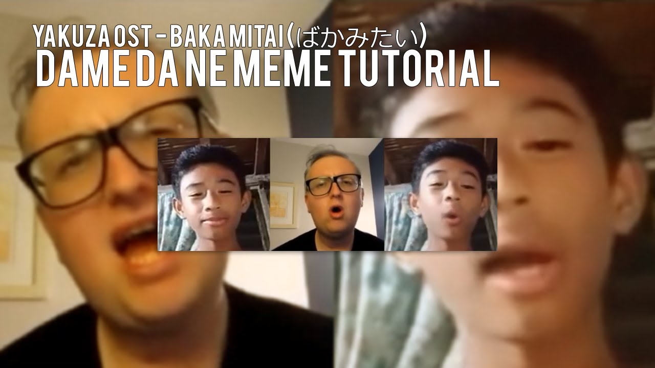 I tried singing Baka Mitai (Dame Da Ne) 