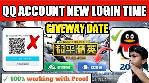 how to login game for peace l qq account l how to play game for peace in india l qq new login time