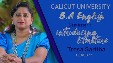 S1 | B A ENGLISH | INTRODUCING LITERATURE | MODULE 1 | SYNTAX | Tresa Saritha | Class - 11.