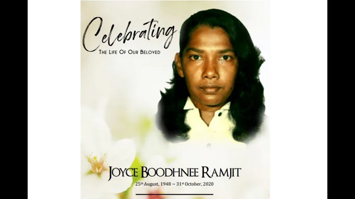 Celebrating The Life of Joyce Boodhnee Ramjit