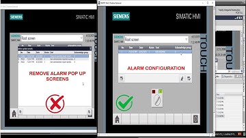 #How to Create HMI Alarms# & Remove #pop-up alarm window in Step-by-Step Tutorial TIA portal