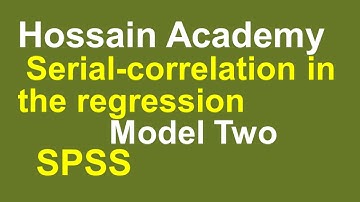 Serial correlation in the regression. Model Two. SPSS