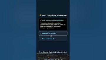 FAQ Accordion Using Only HTML & CSS | Pure CSS Accordion | Web Design Shorts
