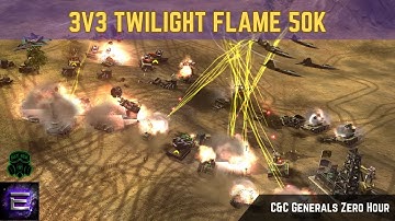 ExCaL, Sabri, Boring` vs Mamo, Jazza, Yami | Twilight Flame 3v3 50k by OxygeN | C&C Zero Hour